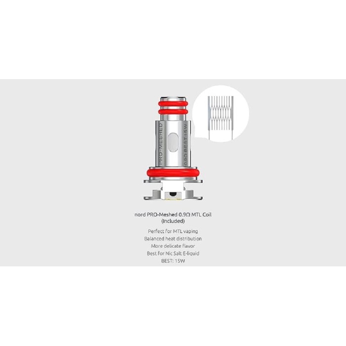 Smok Nord Pro Mesh Coil 09ohm Smok Nord Pro Mesh Coil 09ohm