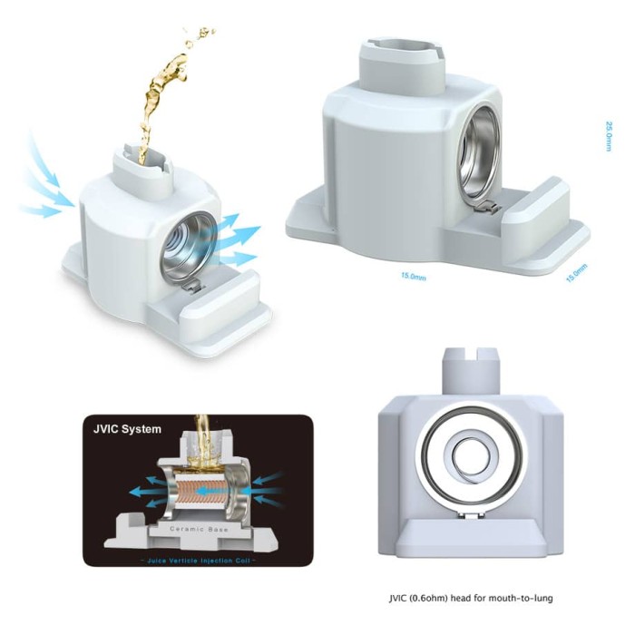 Joyetech Atopack Penguin JVIC Replacem Vape coils 06ohm. 0.25ohm - изпарителни глави джойтек