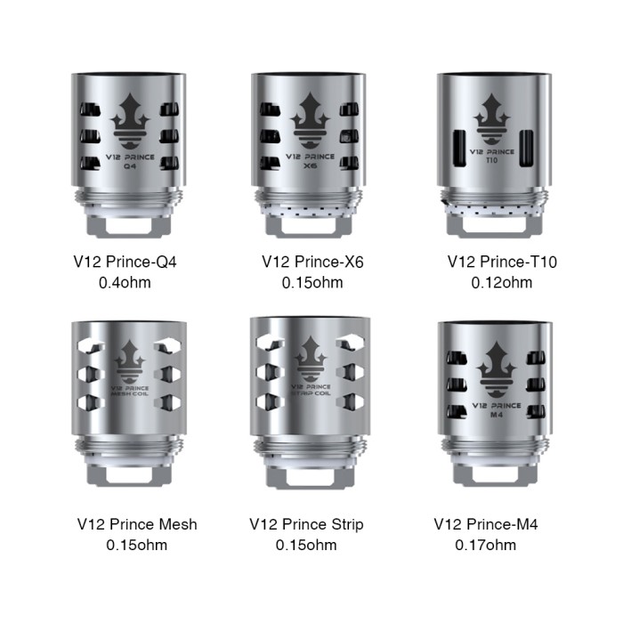 Smok V12 T10 Prince 0.12ohm Decuple Coils - изпарителна глава на Smok